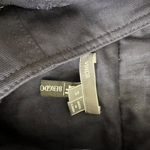 Vince Tencell Blend Bergdorf Goodman Women's Utility Jacket  Navy Blue Size S - Picture 10 of 14